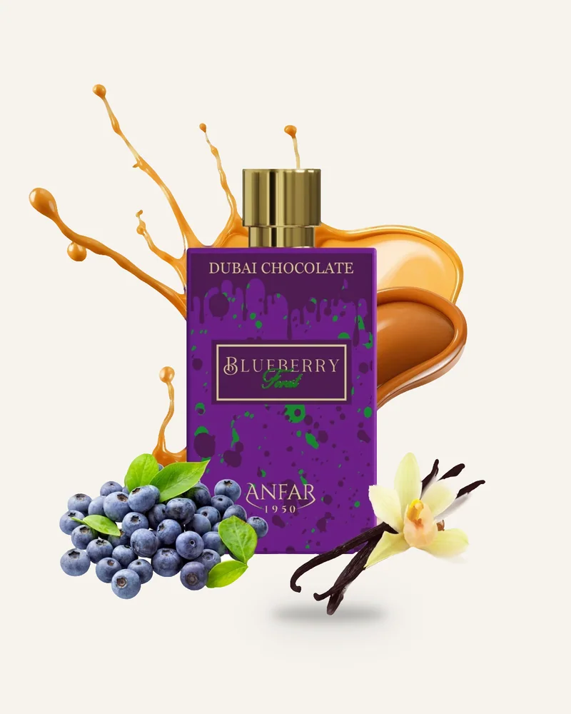 Anfar Dubai Chocolate Blueberry Forest Extrait de Parfum bottle