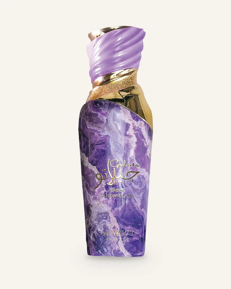 Arabiyat Prestige Gelato Black Current Lolly Eau de Parfum bottle