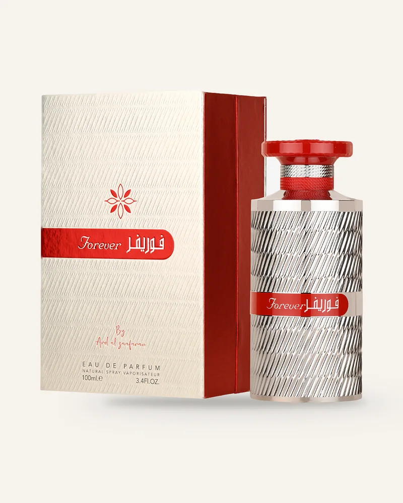 Ard Al Zaafaran Forever Silver Red Eau de Parfum bottle