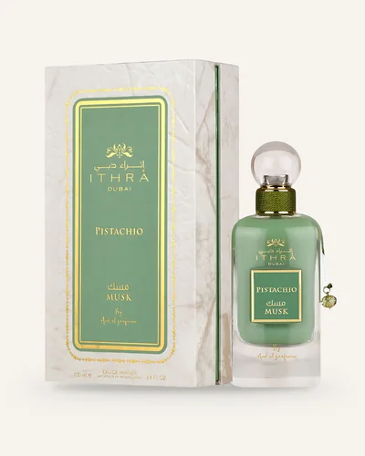 Ard Al Zaafaran Pistachio Ithra Dubai Musk Eau de Parfum bottle