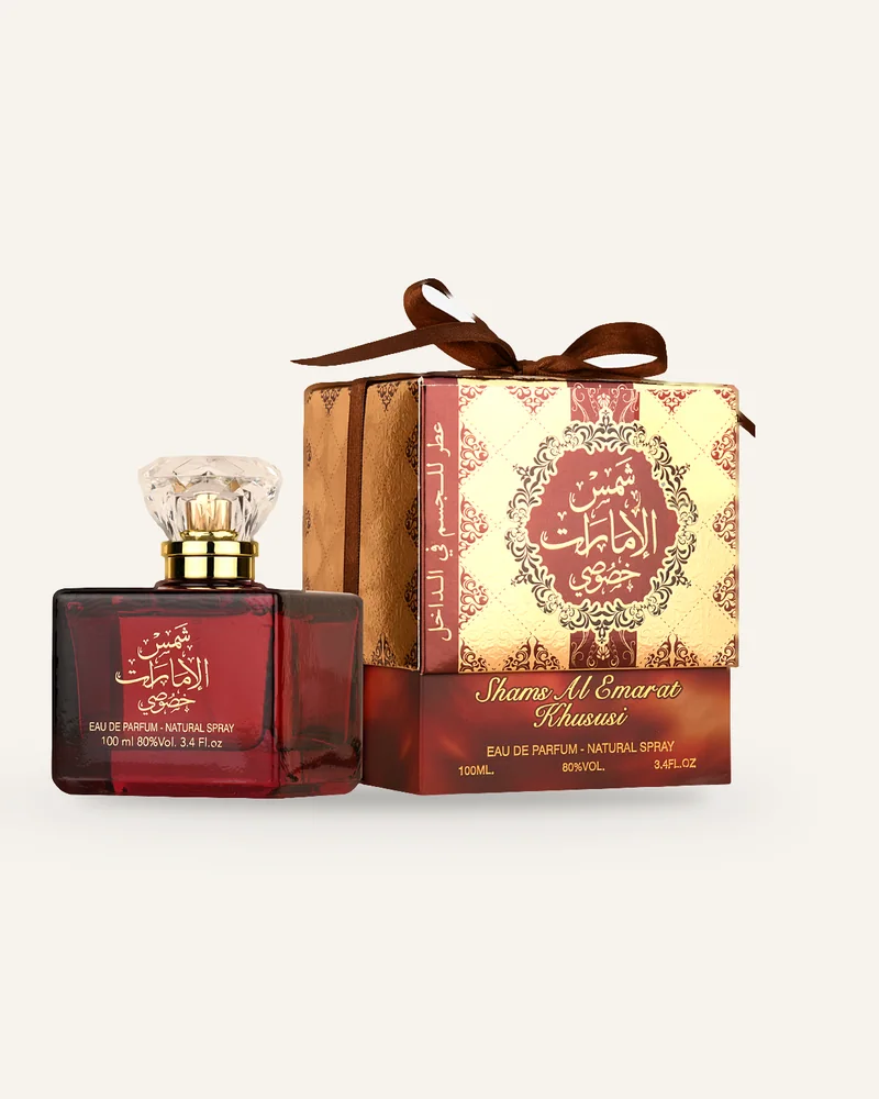Ard Al Zaafaran Shams Al Emarat Khususi Eau de Parfum bottle