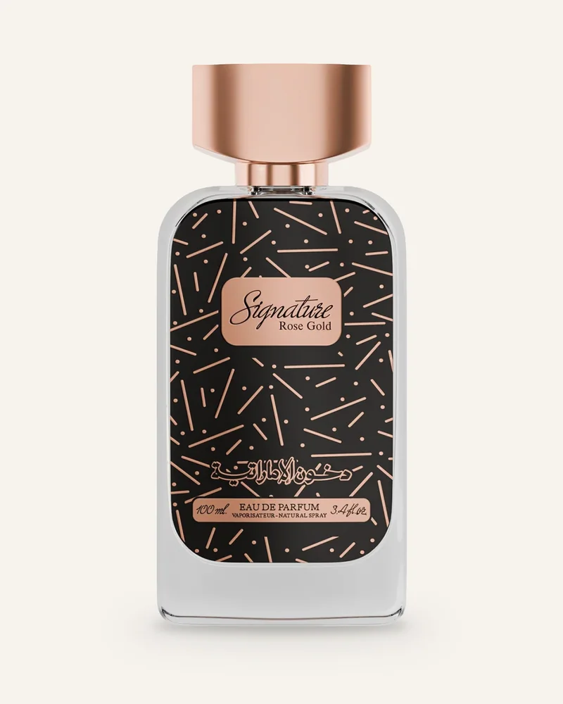 Dkhoon Emirates Signature Rose Gold Eau de Parfum bottle