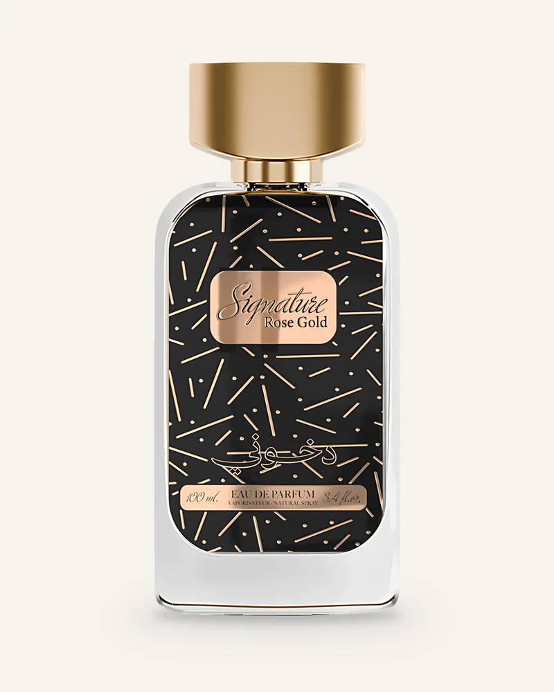 Dkhoon Emirates Signature Rosegold Eau de Parfum bottle