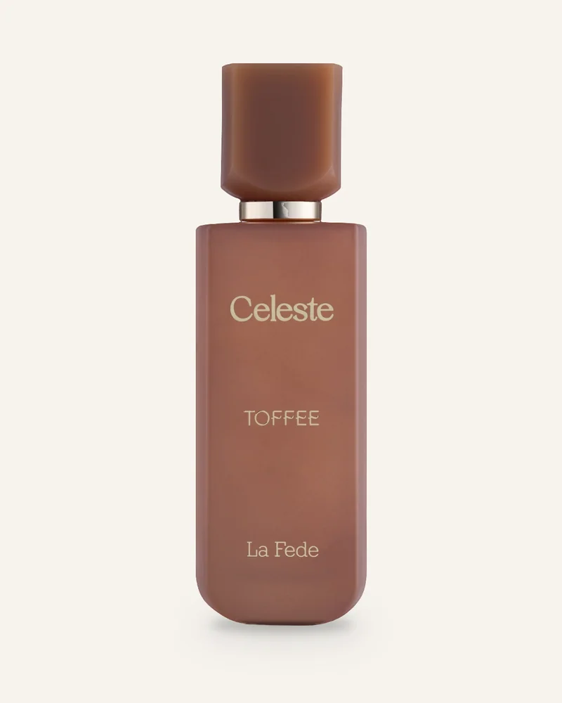 Khadlaj La Fede Celeste Toffee Eau de Parfum bottle