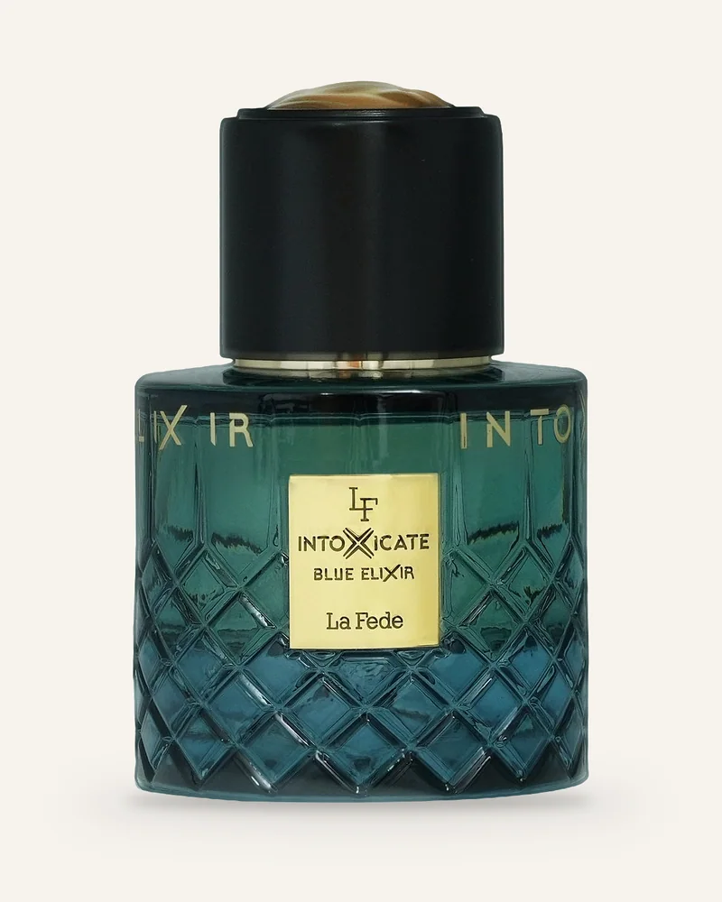 Khadlaj La Fede Intoxicate Blue Elixir Eau De Parfume bottle