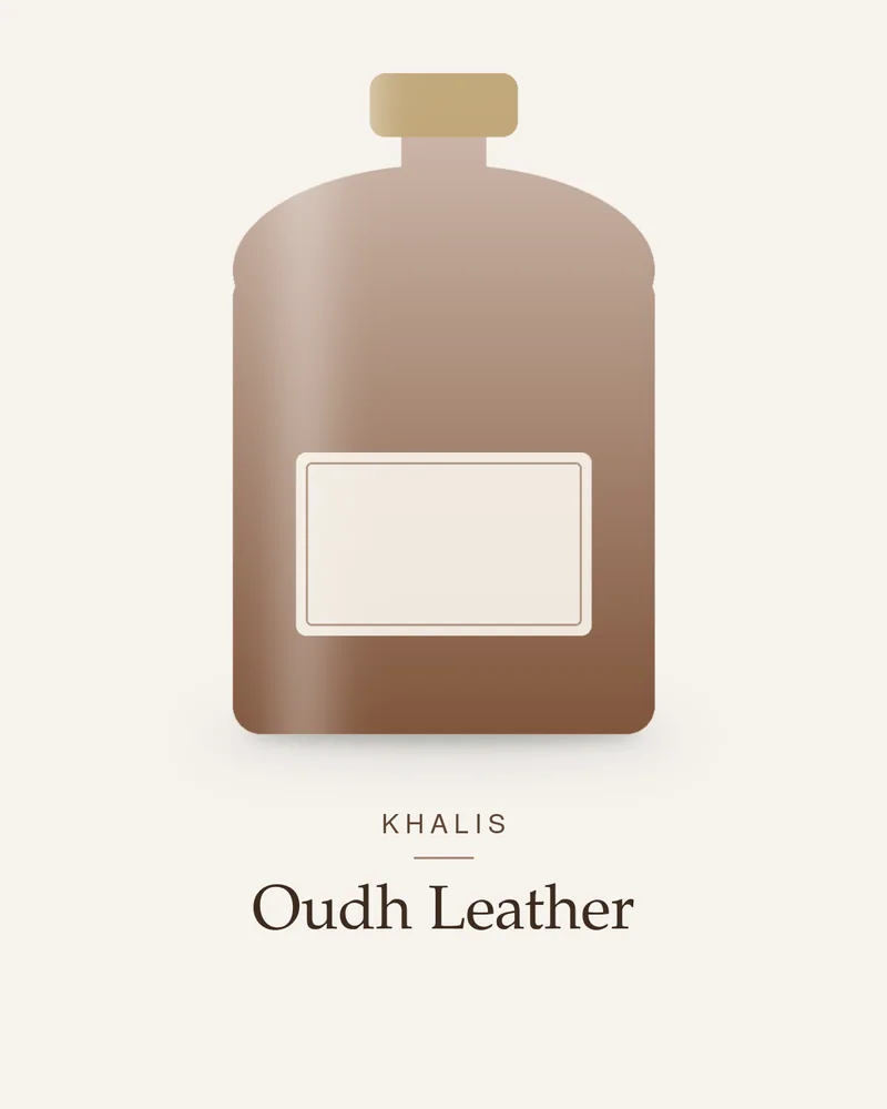 Khalis Oudh Leather bottle