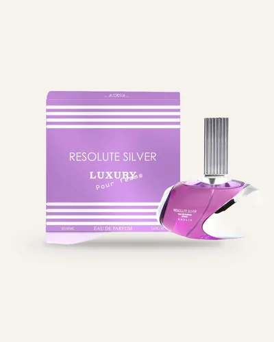 Khalis Resolute Silver New Luxury Eau de Parfum bottle