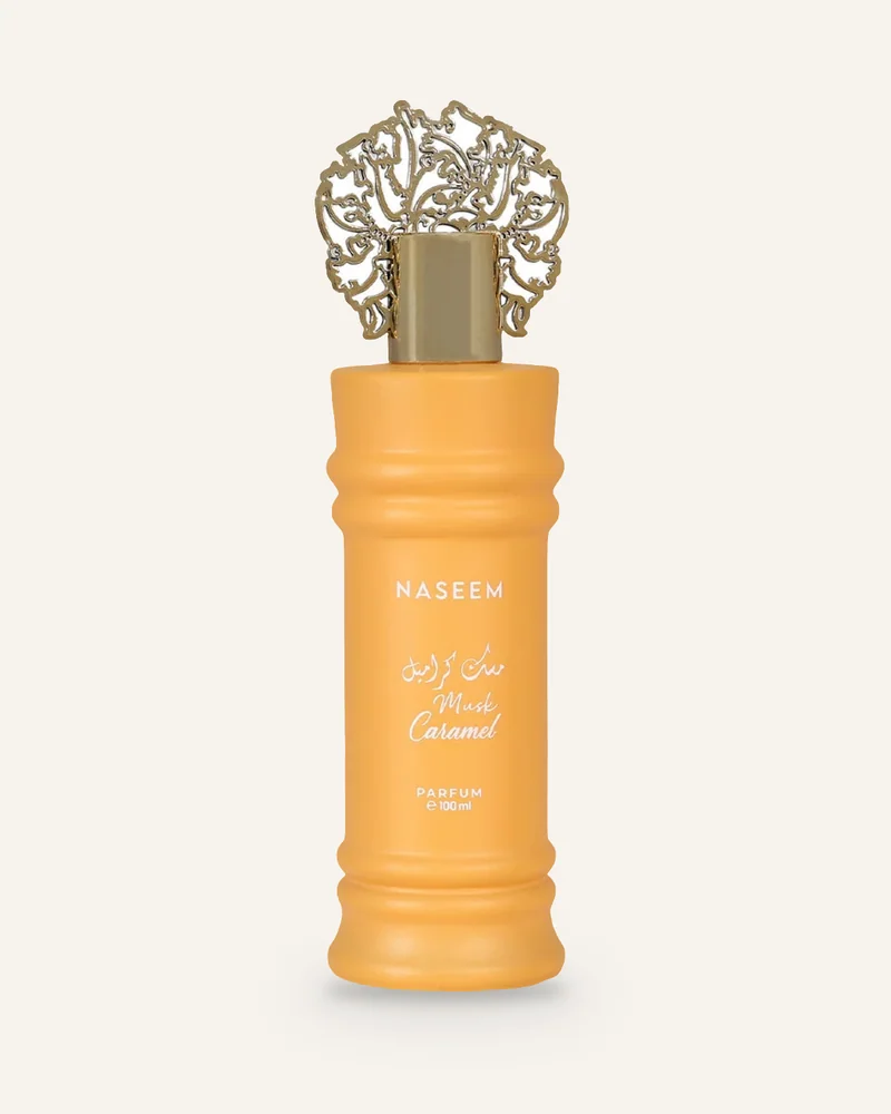 Naseem Musk Caramel Aqua bottle