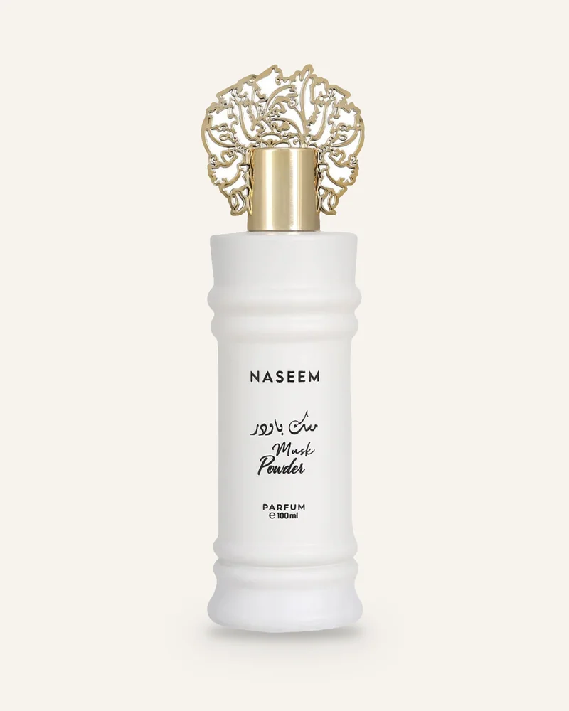 Naseem Musk Powder Aqua bottle