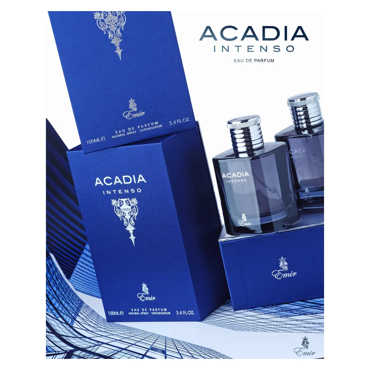 Paris Corner Acadia Intenso Emir Eau de Parfum bottle