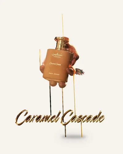 Paris Corner Taskeen Caramel Cascade Eau de Parfum bottle