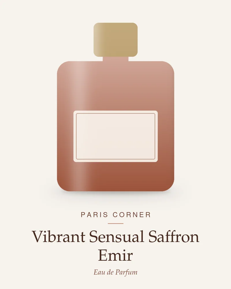 Paris Corner Vibrant Sensual Saffron Emir Eau de Parfum bottle