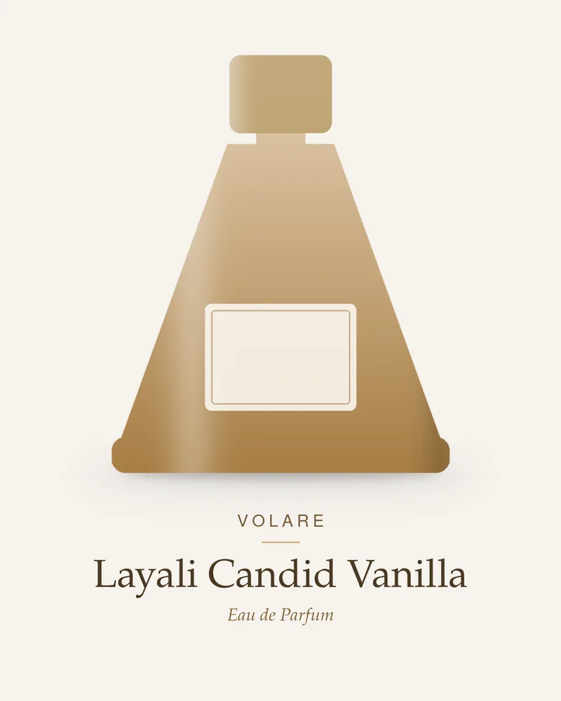 Volare Layali Candid Vanilla Eau de Parfum bottle