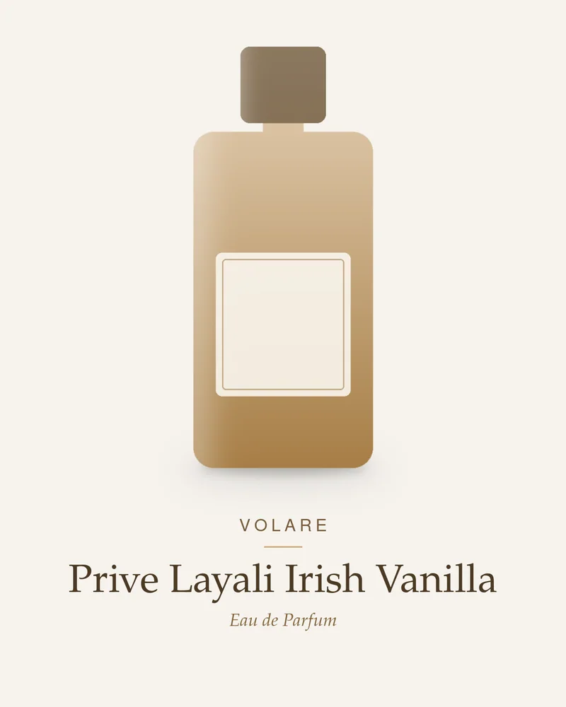 Volare Prive Layali Irish Vanilla Eau de Parfum bottle