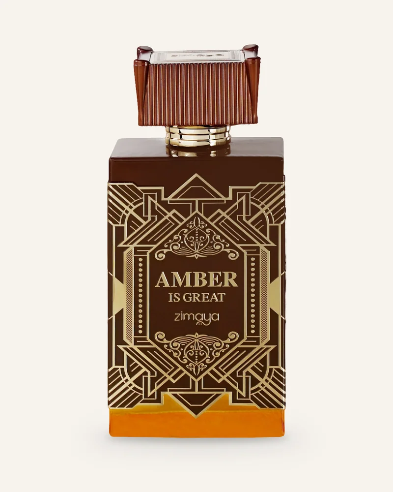 Zimaya Amber Is Great Eau de Parfum bottle