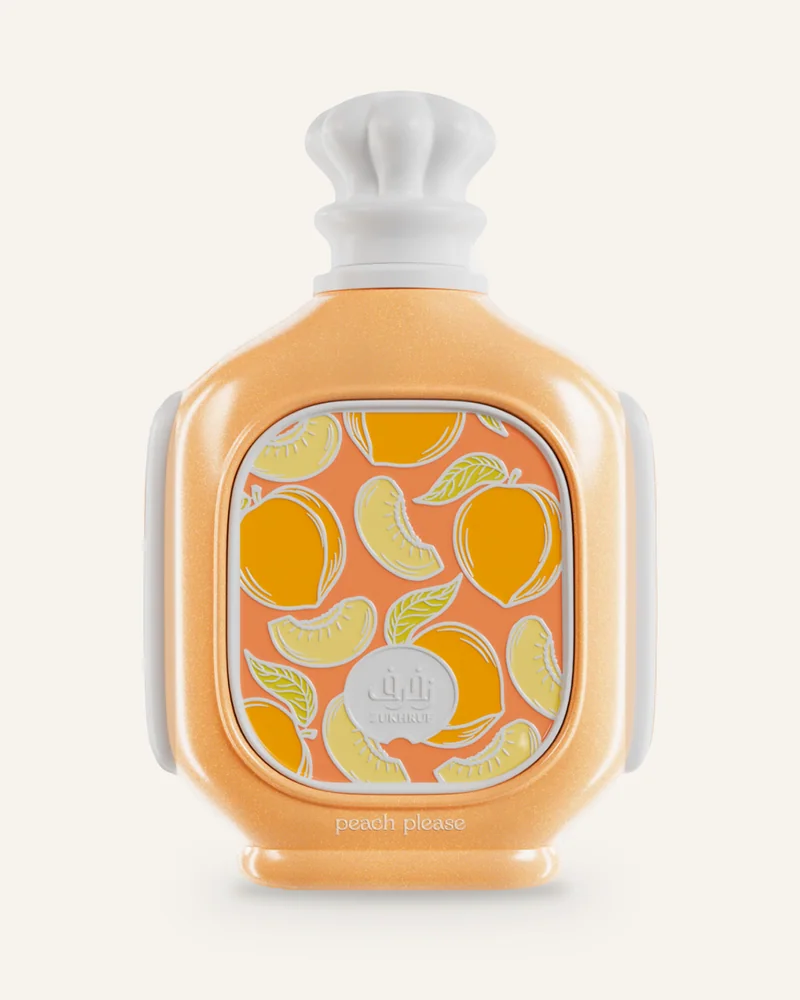 Zimaya Zukhruf Peach Eau de Parfum bottle